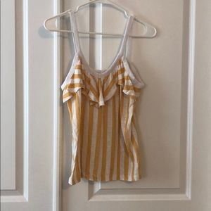 Old Navy Flounce Stripe Tank Top